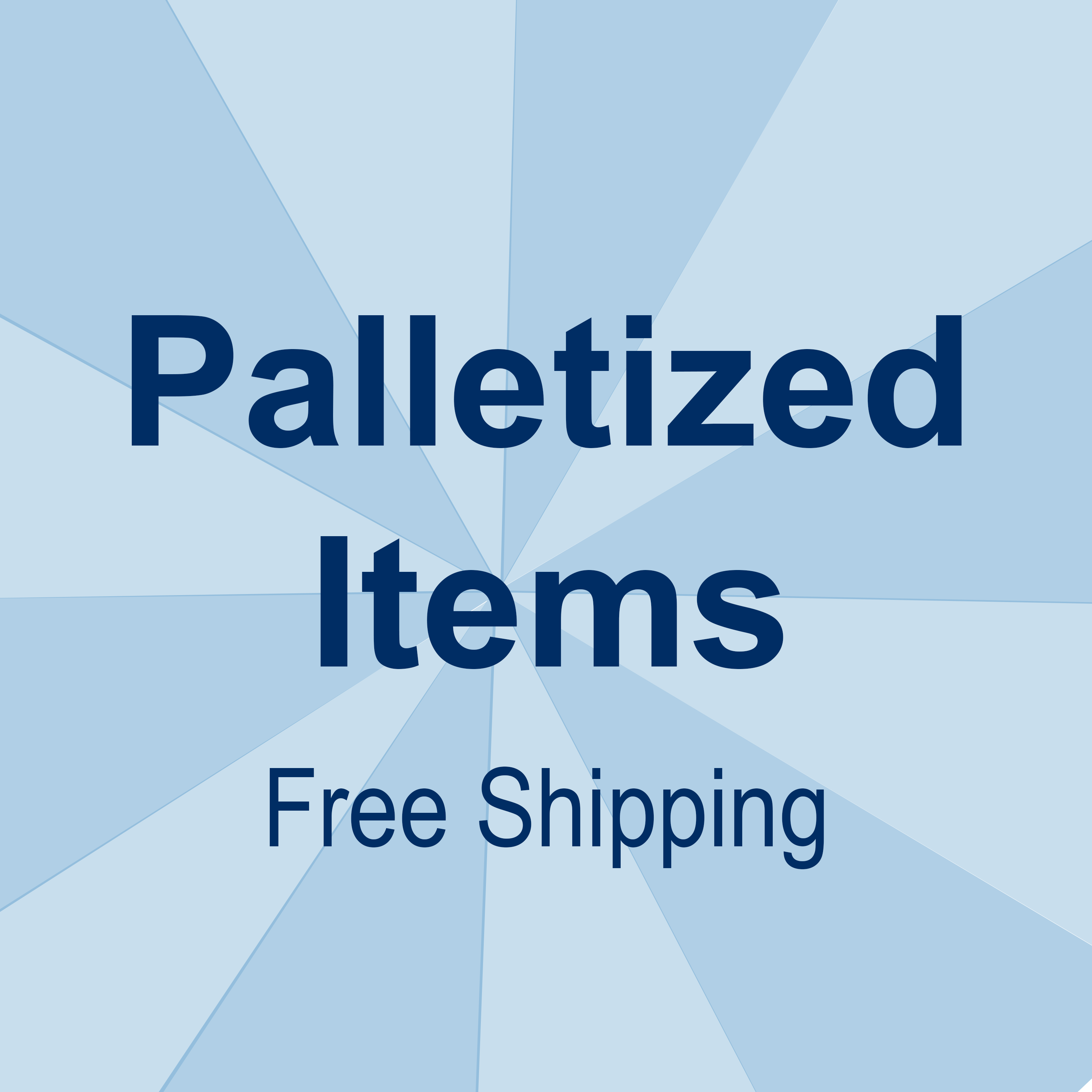 Palletized Items PICKUP AVAILABLE